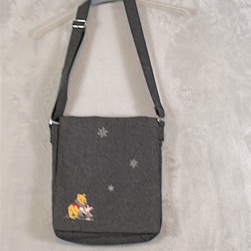 Disney Winnie the Pooh wool blend messenger bag OS